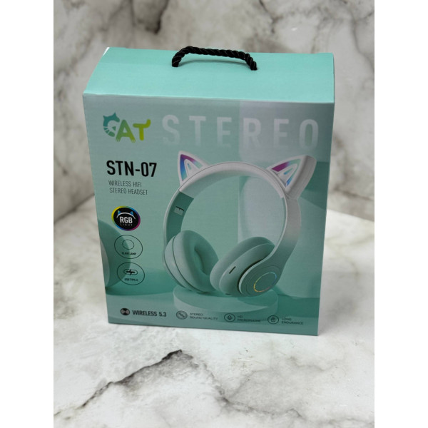Беспроводные Hi-Fi наушники с кошачьими ушками и RGB-подсветкой STN-07