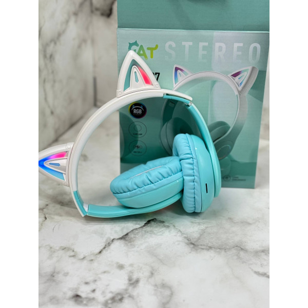 Беспроводные Hi-Fi наушники с кошачьими ушками и RGB-подсветкой STN-07