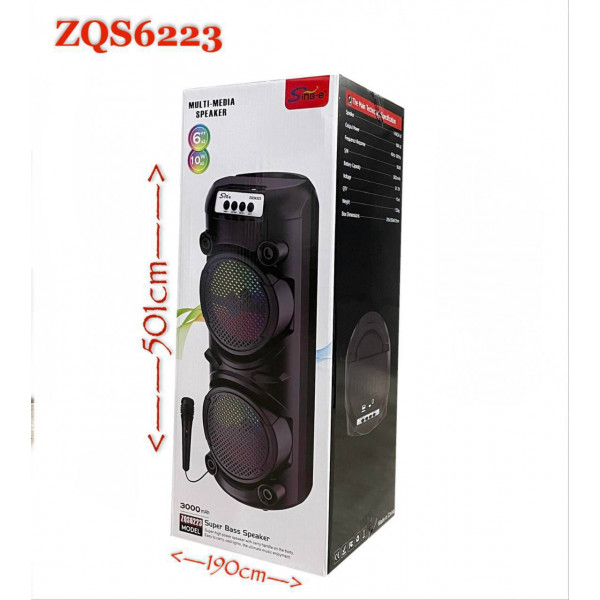 Портативная напольная колонка ZQS-6223
