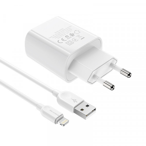 Зарядное устройство Borofone BA58A 2USB Lightning