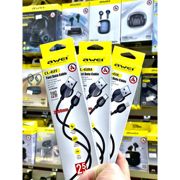 Кабель USB Awei CL-61T 2m type-c