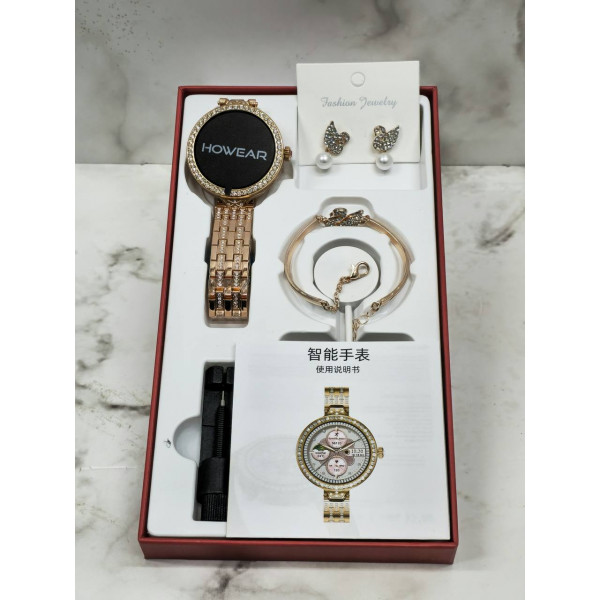 Умные часы женские HW16 MINI комплект