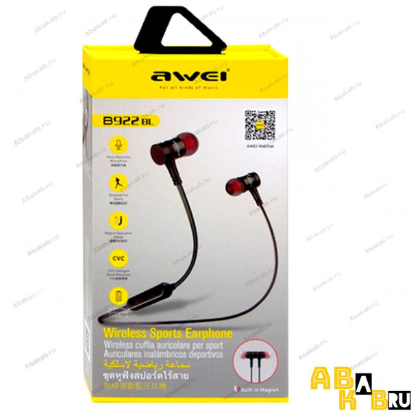 Беспроводные Bluetooth наушники Awei B922BL