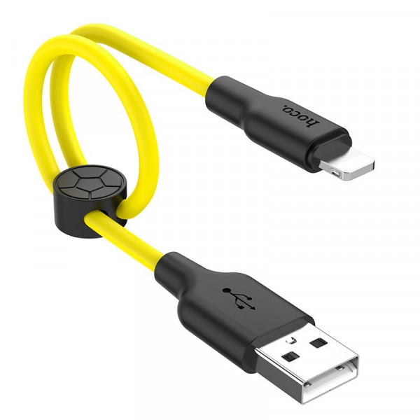 Кабель USB HOCO X21 Plus 0,25м Lightning